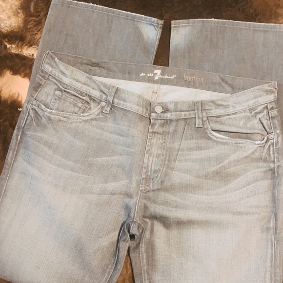7 for all Mankind Men’s Grey Bootcut Jeans 👖 - Picture 3 of 8